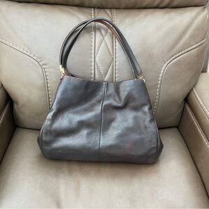 Coach Madison Pheobe Shoulder Bag Elegant Brown Leather Women's Bag